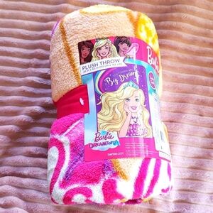 BARBIE plush Throw